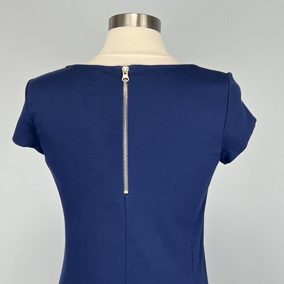 Liu Jo Womens Blue Short Sleeve Jersey Dress Bow Detail size IT 42 US 6 - Picture 8 of 15